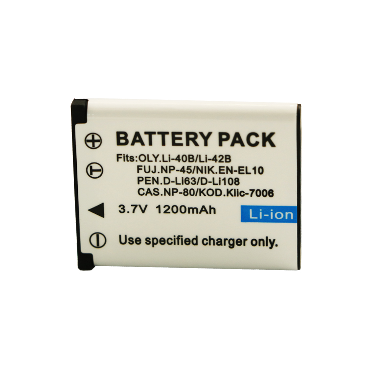 3,7 V 1200mAh Белый подходит для Kodak K7006/Li-40B/42B-S/CNP80/FNP45/DLI63 аккумуляторная цифровая камера литиевая батарея
