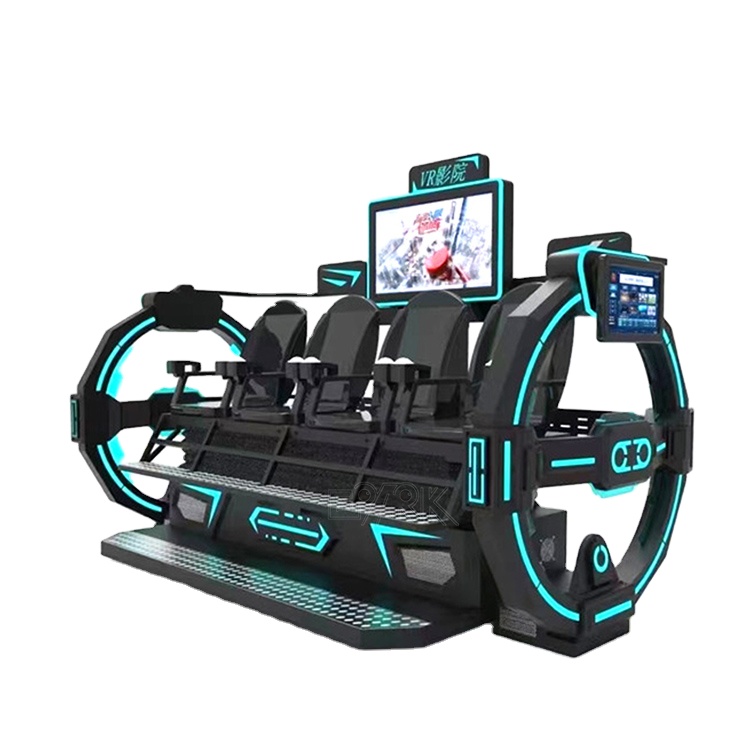 2022 г., Dreamland, игровой автомат виртуальной реальности с 4 сиденьями, 9D VR, американские горки, кинооборудование