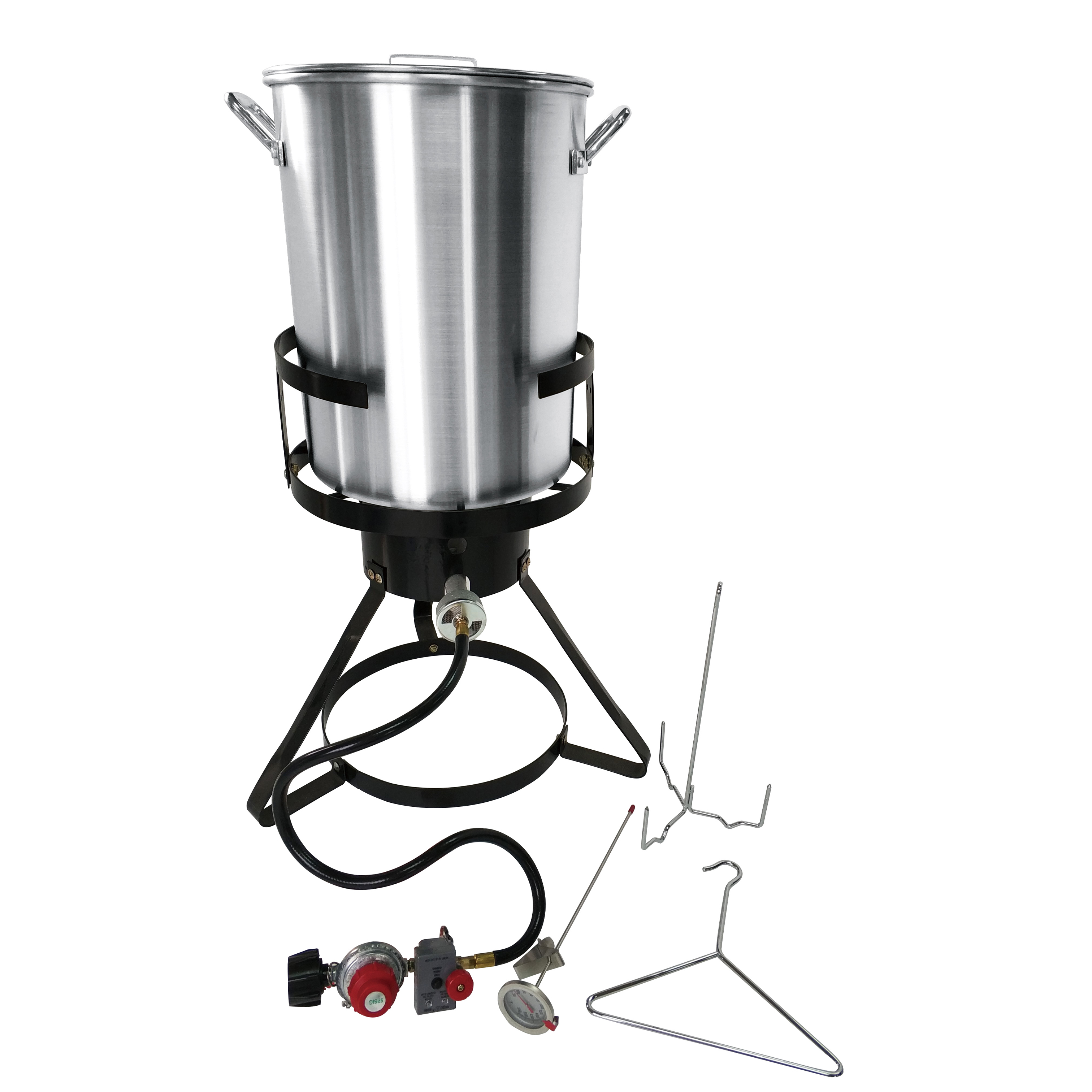 Алюминиевая фритюрница с горелкой 30qt, внутренняя корзина для отеля