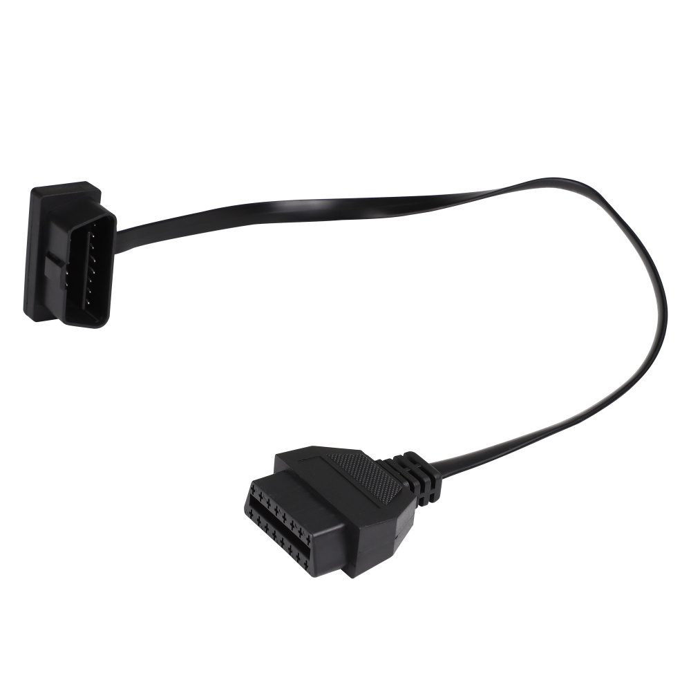 OEM high quality 16 pin male to 16 pin female obd 2 flat cable