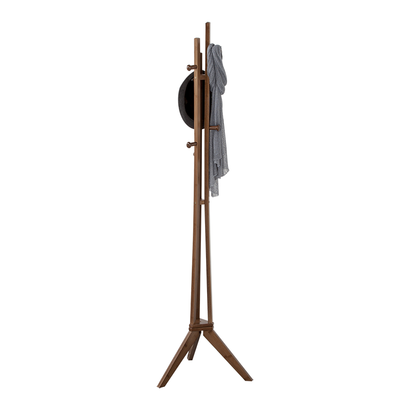 Bamboo Wooden Hanging Coat Rack Hook Clothes Hanger Living Room Bedroom Decoration Hanger Shelves