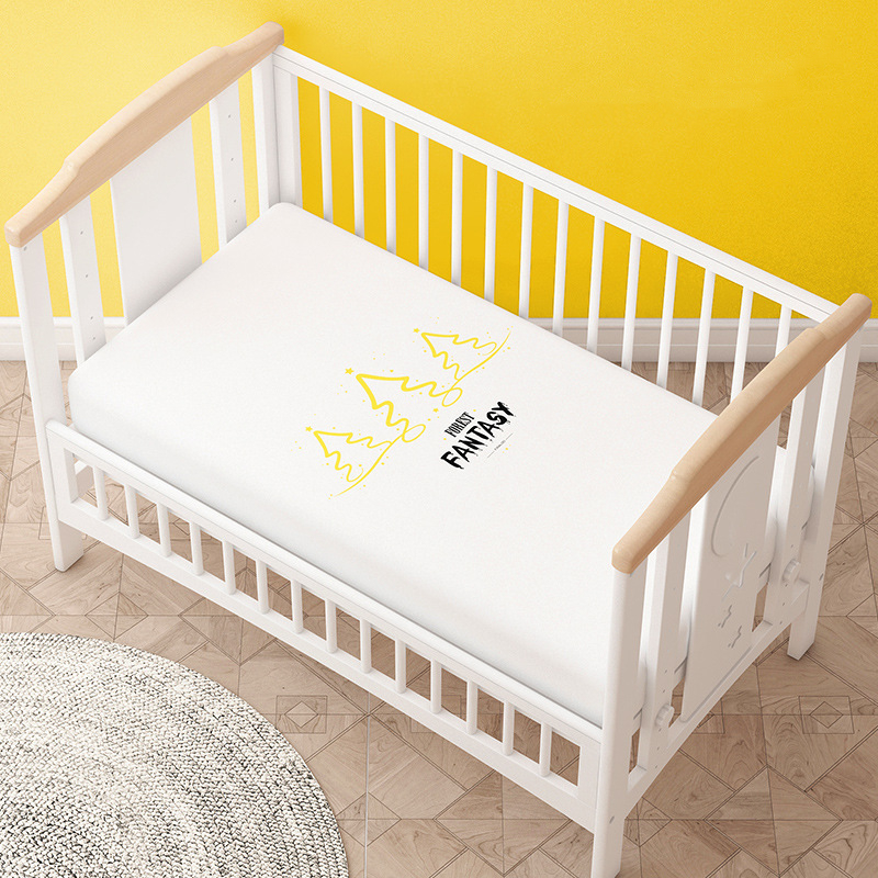 Latest Design Fashion Printing Pure Cotton Bed Sheet Set Waterproof Baby Mattress Bedsheet Cover