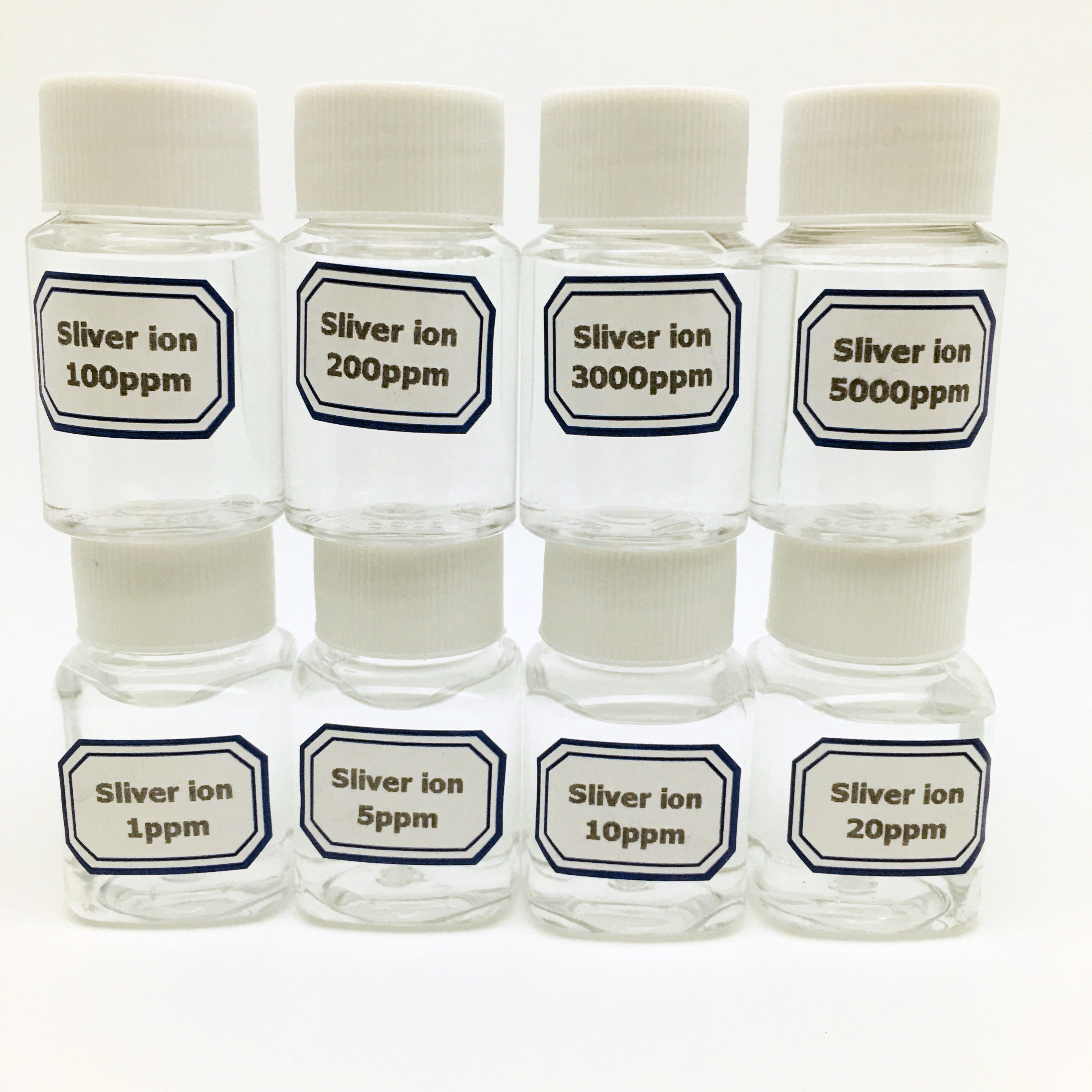 1-5000 PPM коллоидный серебристый ионный антибактериальный агент бактериоцидный стерилизационный раствор для поверхностей
