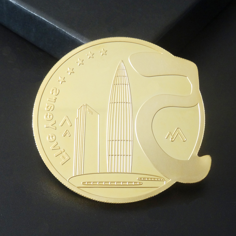 Factory Stamping Custom Souvenir Coin Mirror Effect Gold Silver Challenge Coin Custom Metal Coin