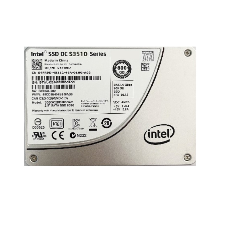Intel 800 GB DC SATAIII SSD S3510 Series 2,5 "800 GB SSDS2BB800G6 SATA G2020230