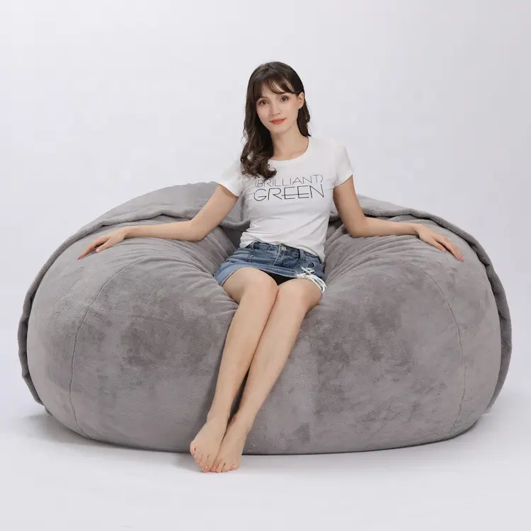 Newest Portable Lazy Sofa Simple Soft Plush Bean Bag Sofas Chairs For Living Room