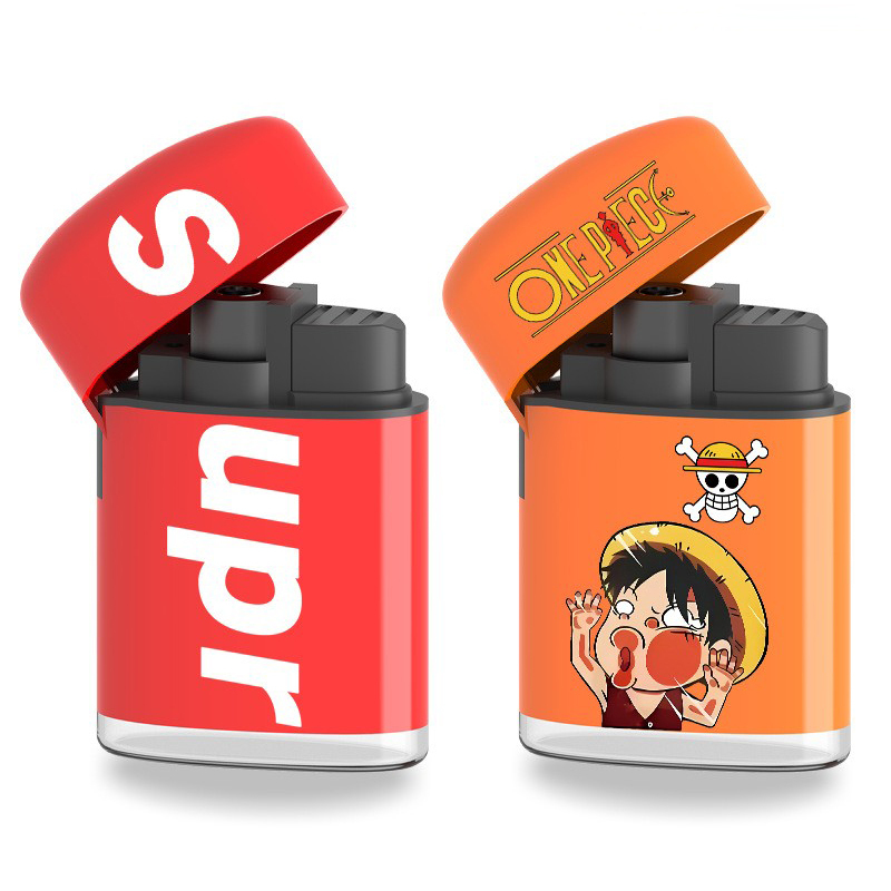 Fancy Cartoon Lighter Smoking Accessories Gift Refillable Butanel Torch Lighter for Cigarette Tobacco Smoking