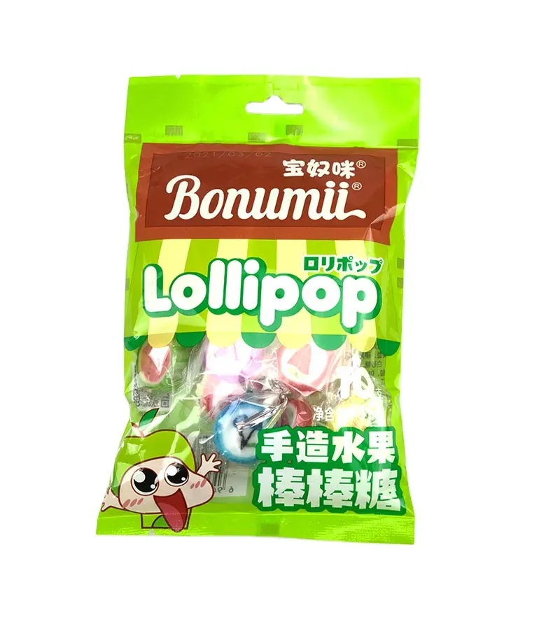 Multi-Fruit Flavor Ball Lollipop Low Fat Hand-made Candy