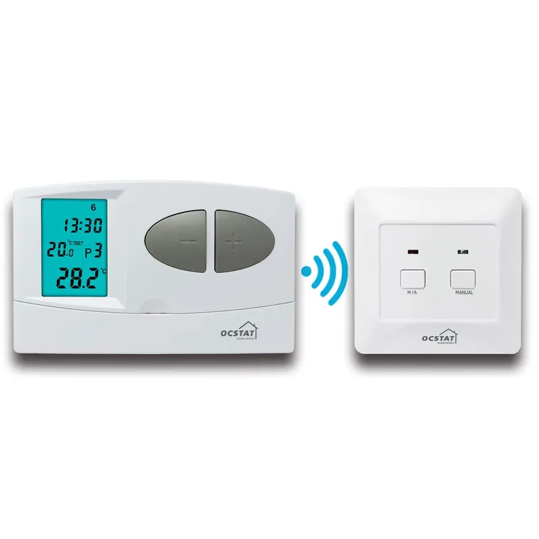 HVAC 7 Day Programmable Heating And Cooling Digital RF Room Thermostat