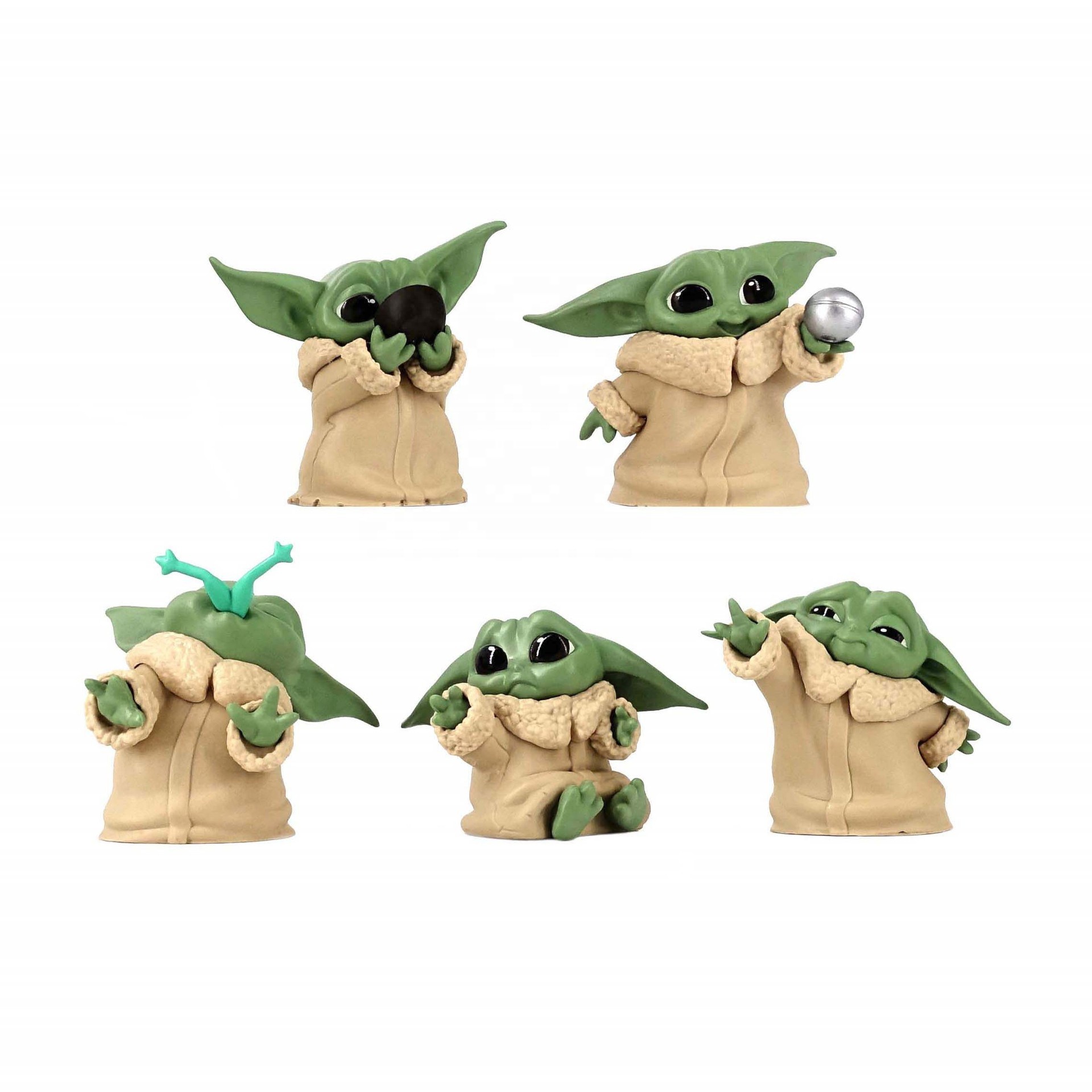 Фигурка Yoda TY1894 из винила «Пробуждение силы», популярная аниме игрушка йода, мастер мандалор, подарок для детей