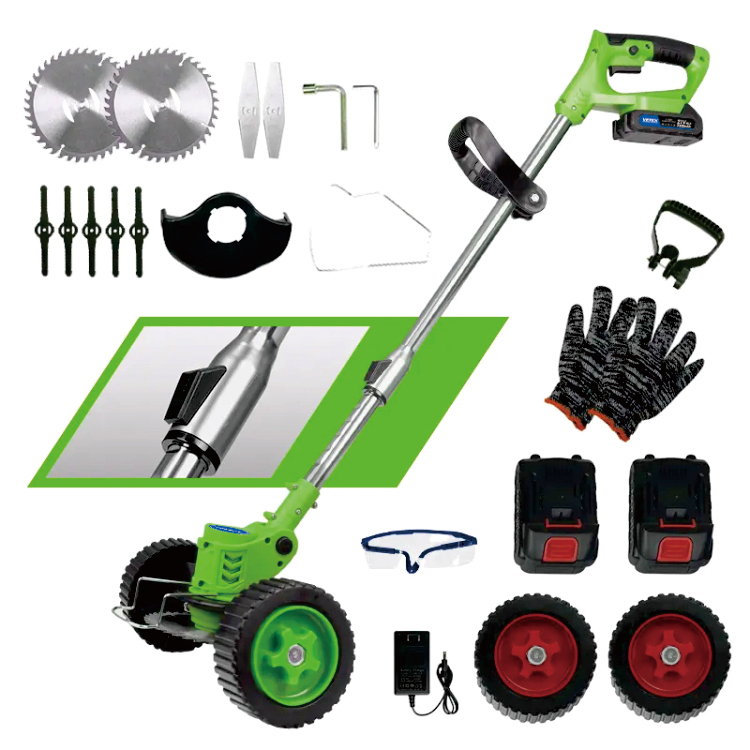 Factory Wholesale Price 6 Inch Metal Saw Blade 21V Battery Power String Trimmer Weed Wacker Cordless Grass Trimmer