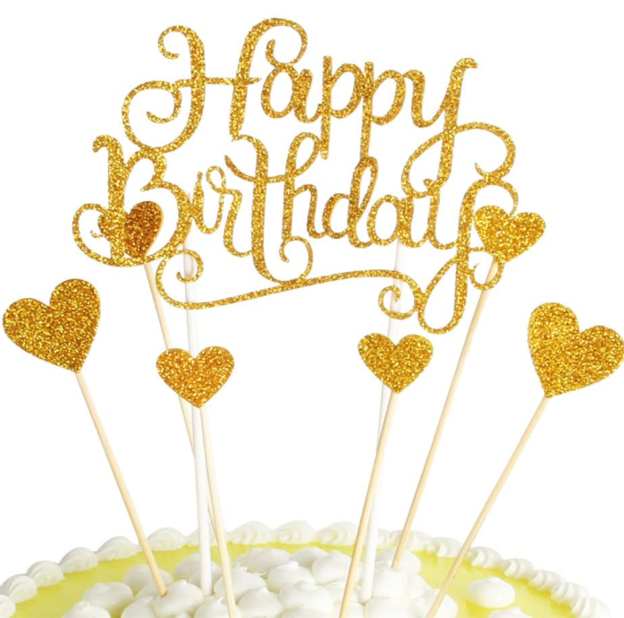 MJ amazon hot selling new arrival acrylic cake topper cake toppers happy birthday cake topper birthday