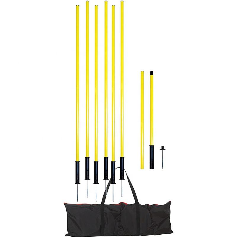 Soccer Training Equipment Agility Salom Poles Set Football Agility Training Poles
