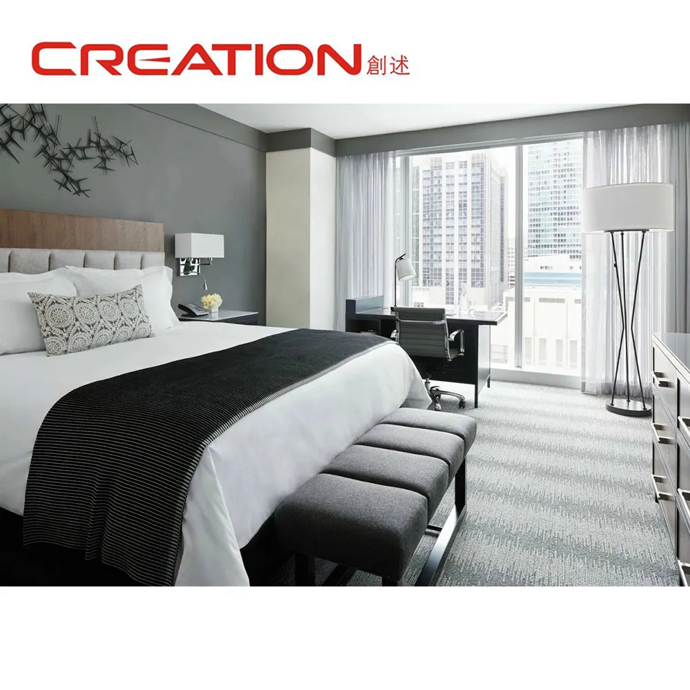 Hotel bed room furniture sets 4 star usa hotel room furniture set