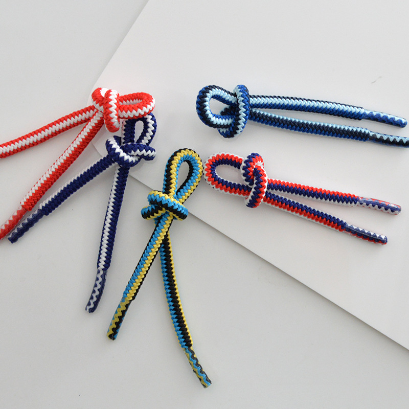 Colored Polyester Braided Round Rubber Strong Elastic Drawstring Cord Rope