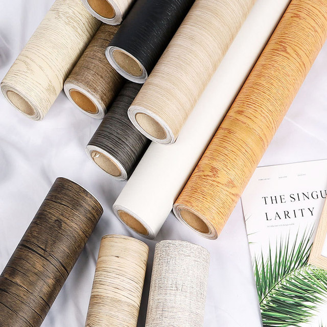 Wood Grain Decorative Lamination pvc plastic film roll for door pvc film for furniture