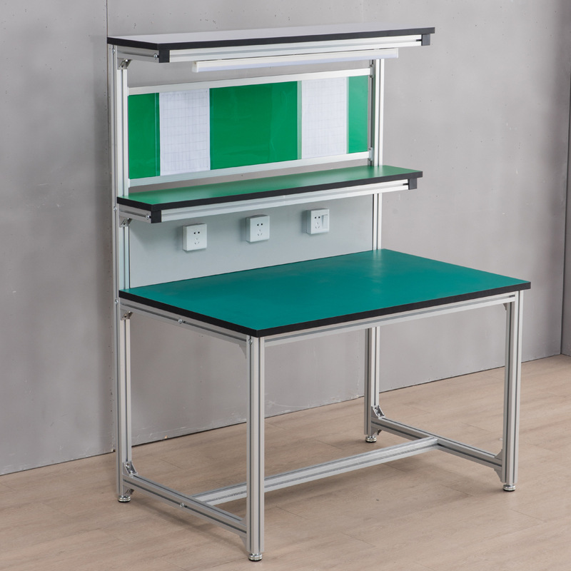 Aluminium 4040 Profiles Factory customs ODM Antistatic Desk Assembly Anti-static Light Duty Aluminum Workbench