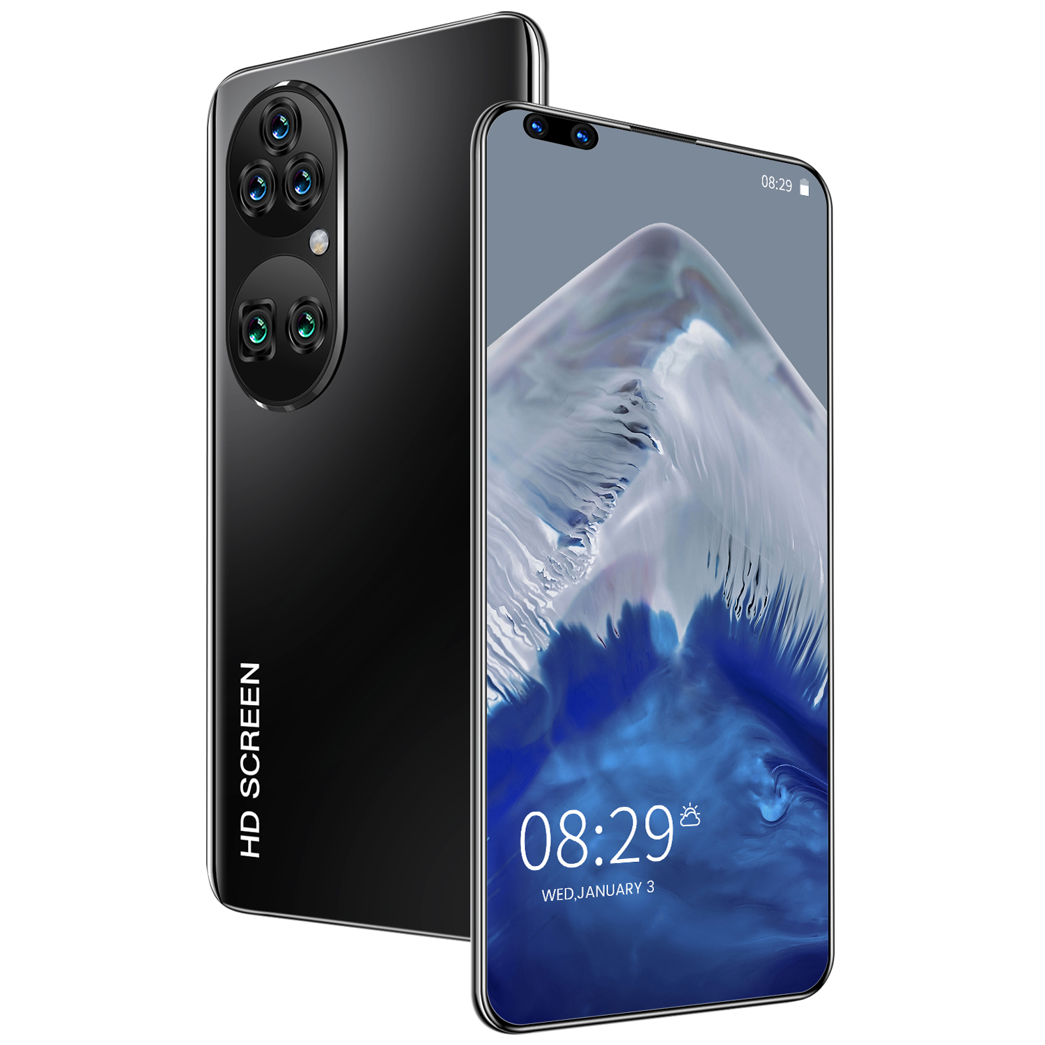 New high-end tecno P60Pro 7.8inch Perforated screen 16GB+512GB Android10 4g/5g Cell Smart Phones mobile phone