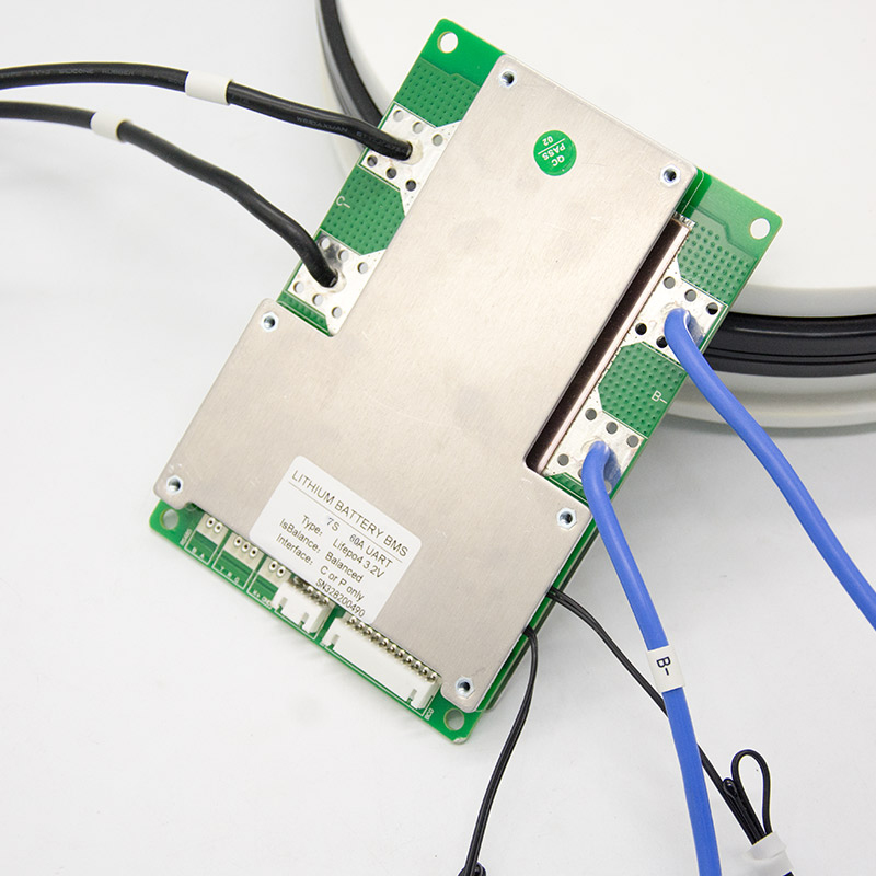 Jiabaida 8S LIFEPO4 7S 3,7 V 60A Li-Ion bms с кабельным дисплеем, батарея для связи UART pcb bms