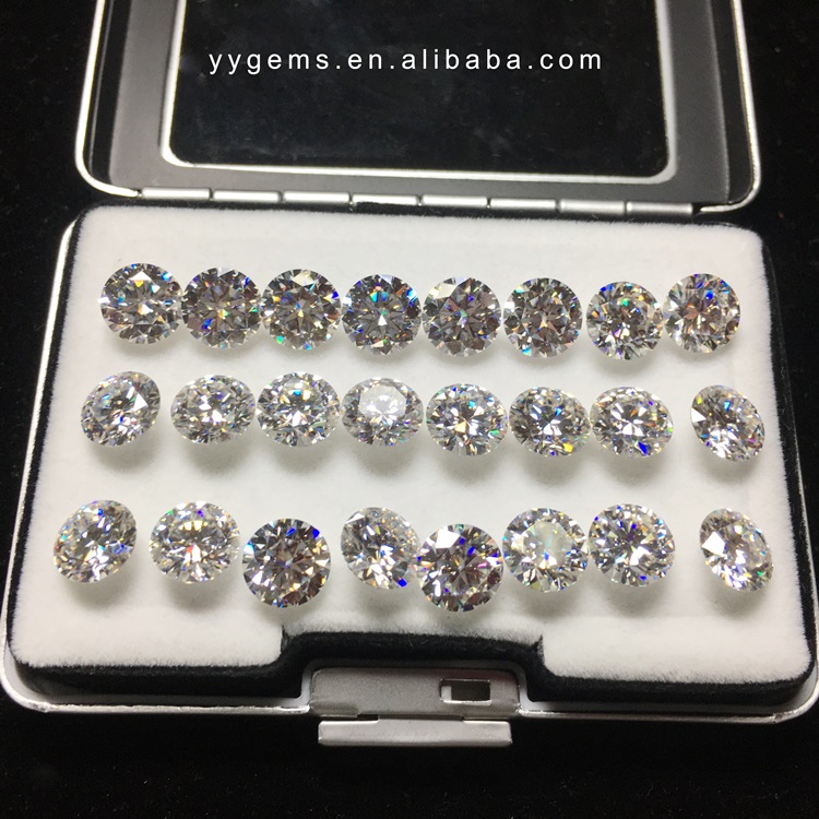 Отличный вырез GRA free fire loose round Moissanite diamond DEF Colorless