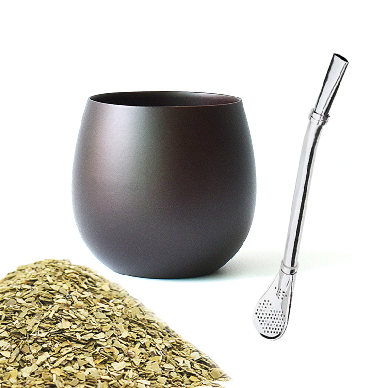 Бесплатный образец в форме яйца, кружка для вина, кофе, кружка Yerba Mate Gourd, кружка с Bombilla/