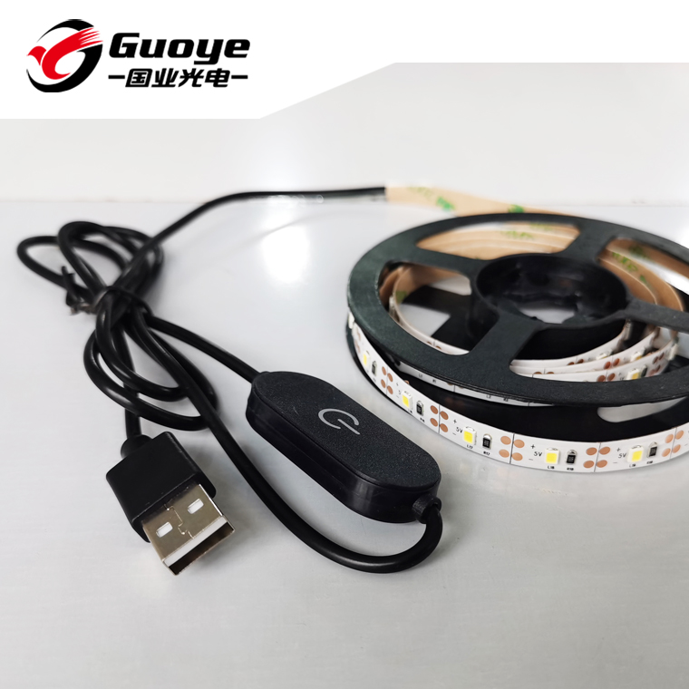 Светодиодная лента, 5 В, usb, 1 м, с сенсорным диммером, 2835, 4,8 Вт