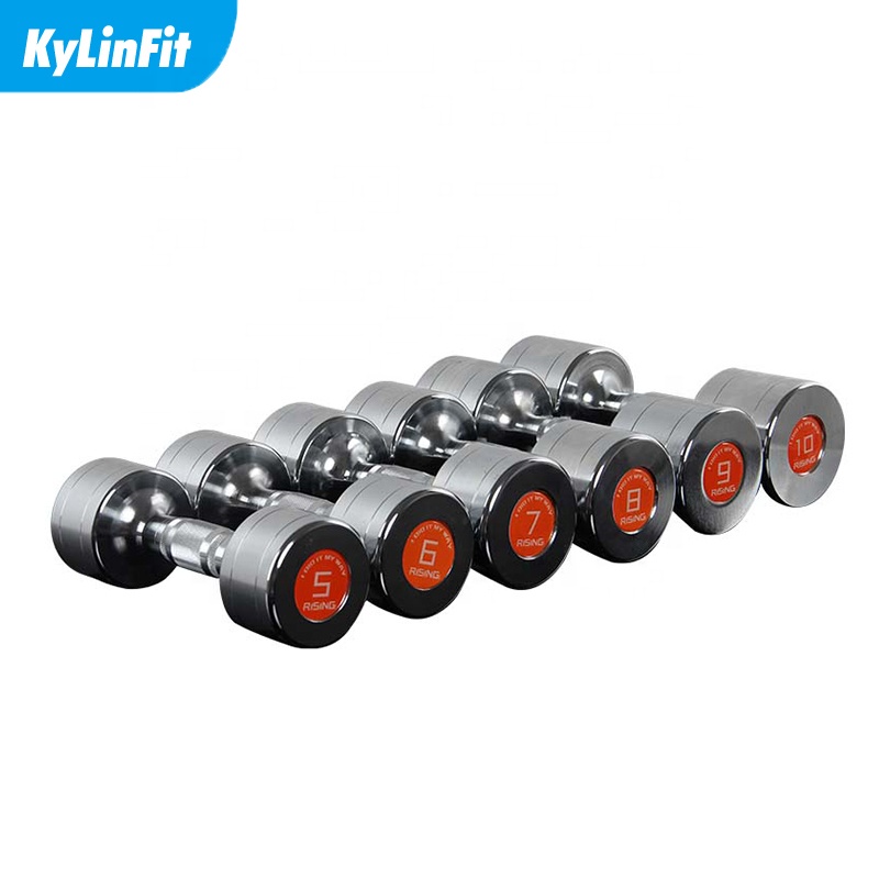 Kylinfit Stock And Custom Home Gym Weight Lifting Dumbbells Buy Small Dumbbell Set Steel Electroplate Dumbbell Set For gym