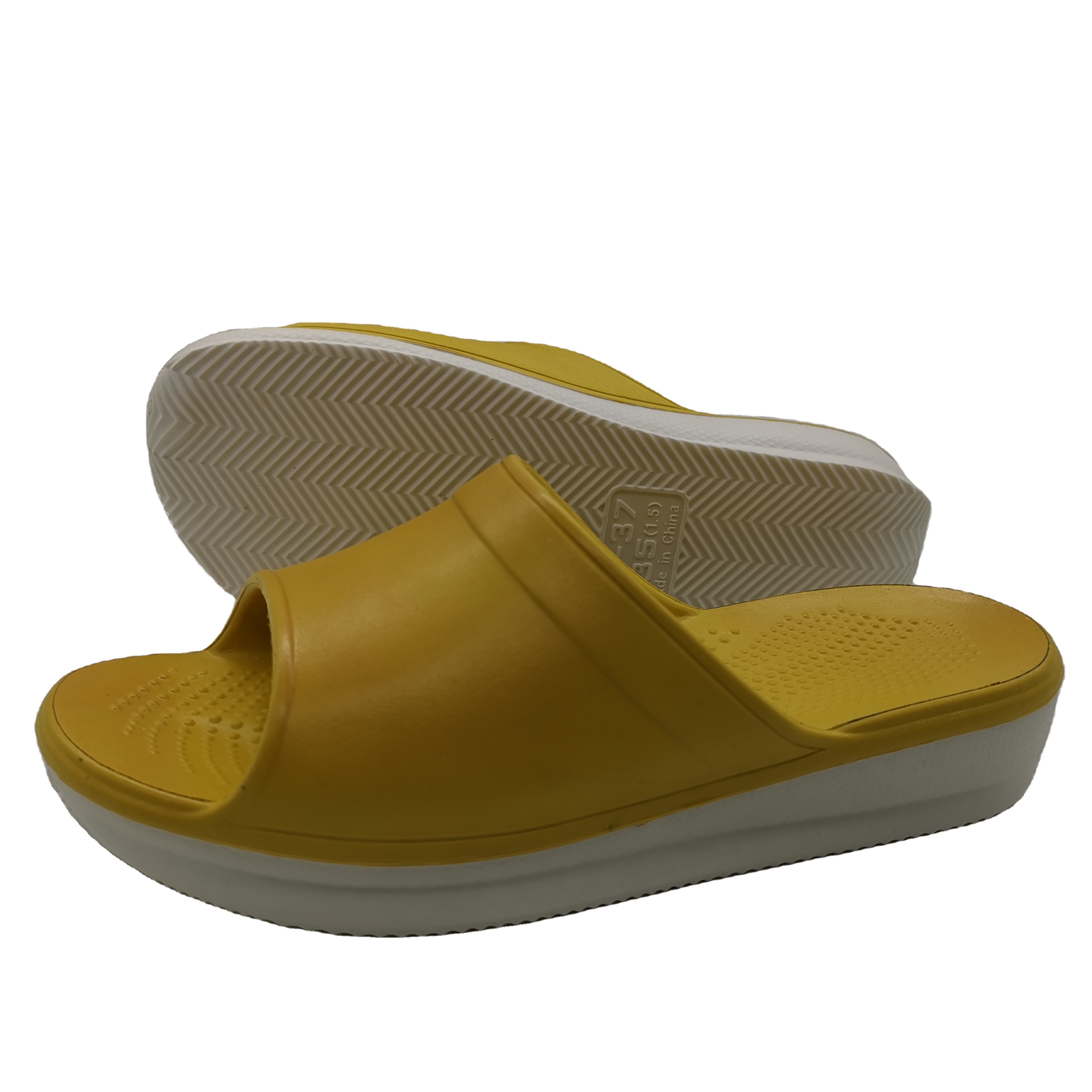 Wholesale solid color anti-slip sole indoor outdoor Logo custom beach sandals for women