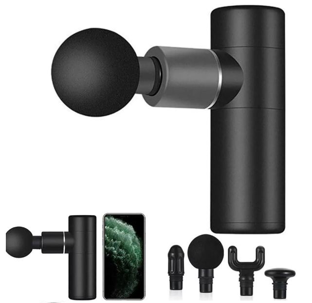 Massage Gun, Handheld Deep Muscle Massager,Cordless Vibration Massage Device Mini Fascia Gun