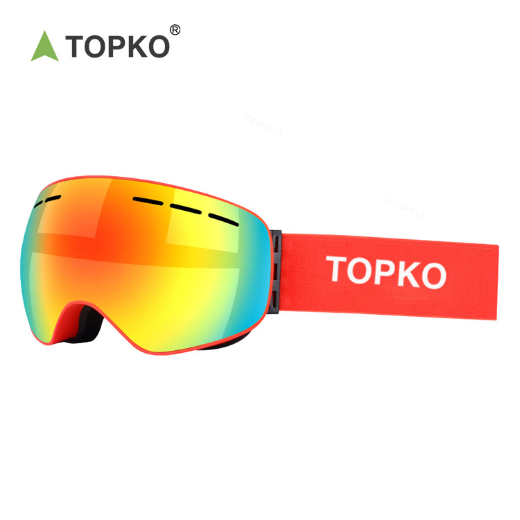 TOPKO double-layer anti-fog sports snowboard glasses large spherical unisex adult anti-ultraviolet wind and snow ski glasses