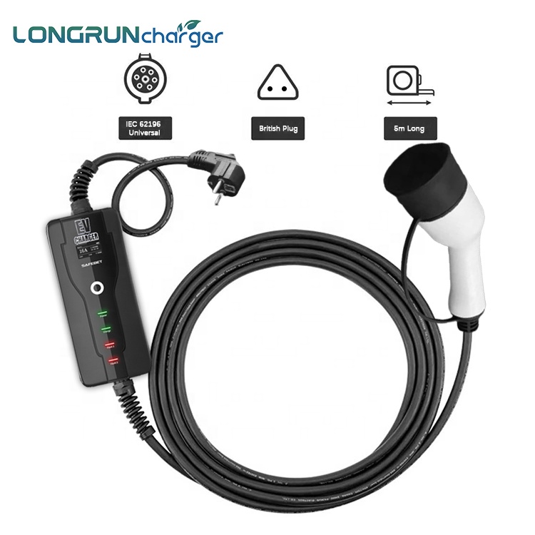 Longrun EV Charger 16a 3.5kw Portable EV Car Charger