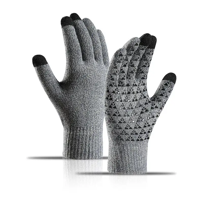 Smartphone Acrylic Insulated Thermal Touchscreen Running Warm Knit Touch Screen Winter Gloves