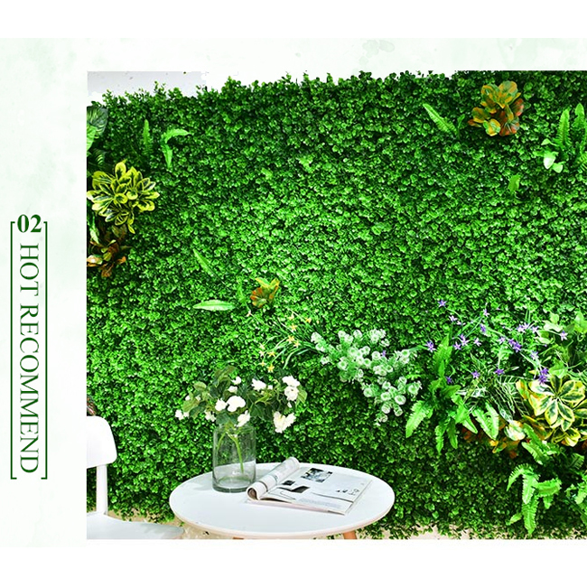 Оптовая продажа, 3D имитация кустарников, Вертикальная искусственная трава, настенный зеленый фон для украшения сада и дома