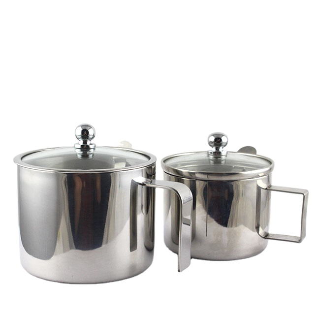 For home kitchen with handle sugar cane bowl with lid salt cans spice bowl sugar canister spice container steel