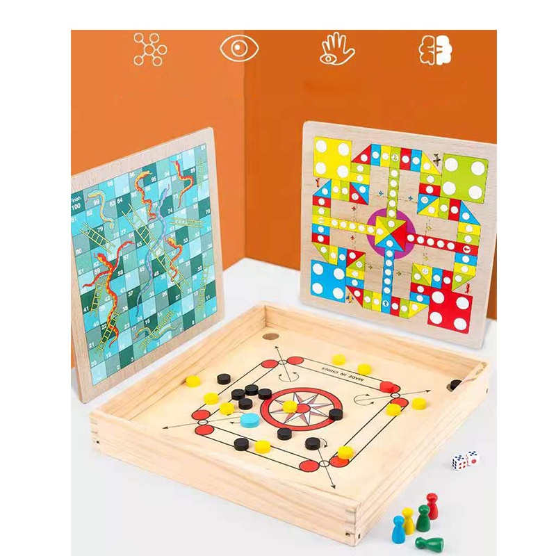 Производитель производитель Лудо настольная игра пары играть Carrom акраббле штук деревянные шахматы мини стол Лудо настольная игра