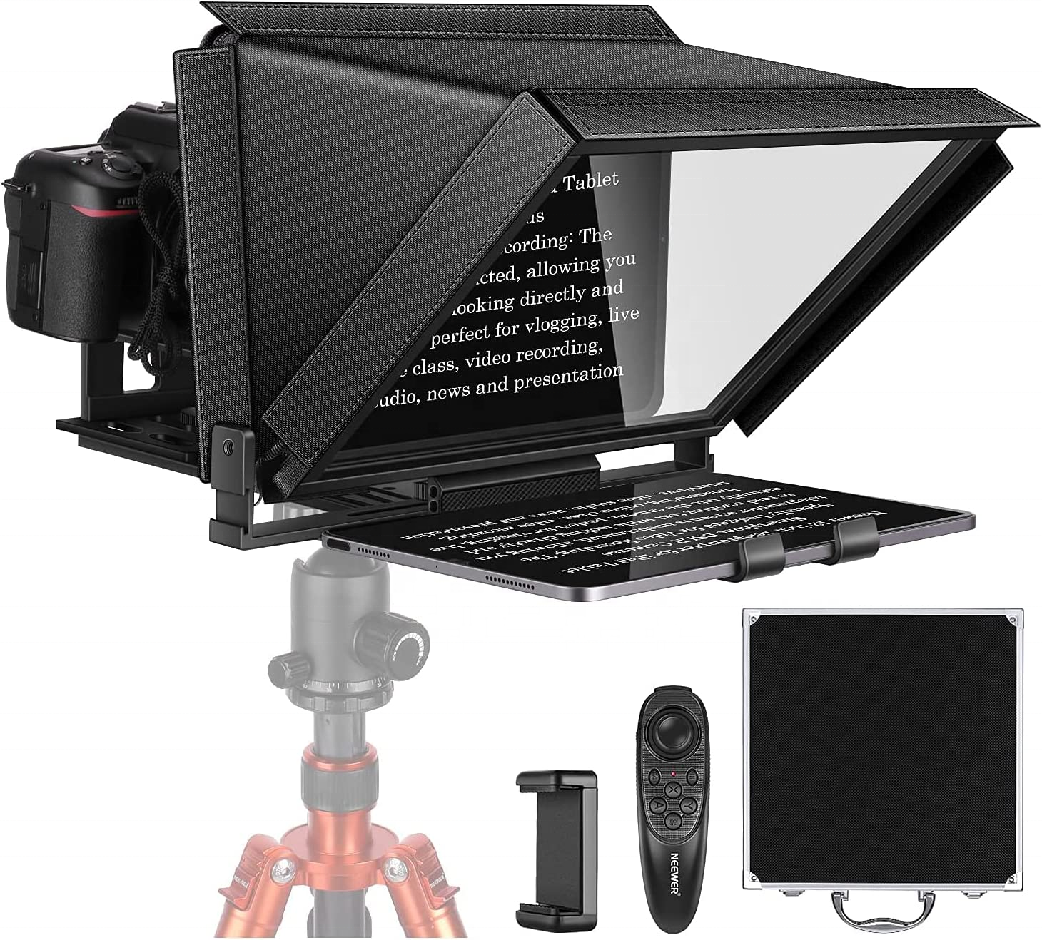 12 "Портативный и складной телефон и стол с подсказками для записи DSLR-камеры с дистанционным управлением