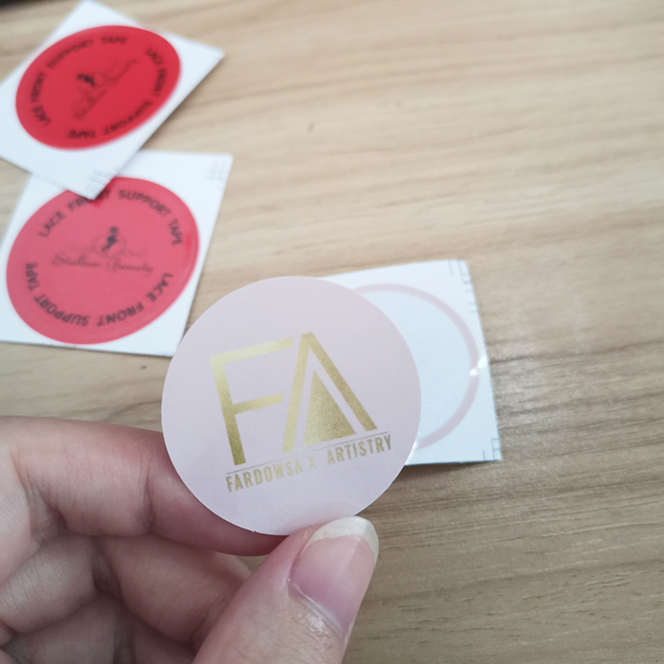 Custom Printing Logo Round stickers in Hair Extension Packaging Buy Hair Tape Get Free Private Labels