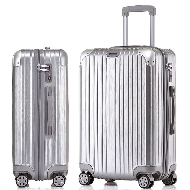 New Latest Travel Suitcase ABS+PC Universal Wheel Zipper Trolley Box Dragging Leather Box Code Box Luggage Wholesale