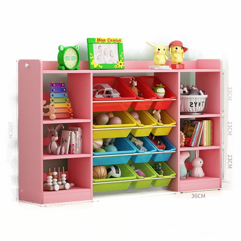HighWhite baby toy household toy storage rack cabinet classification storage storage sorting shelf drawing book rack multi-layer