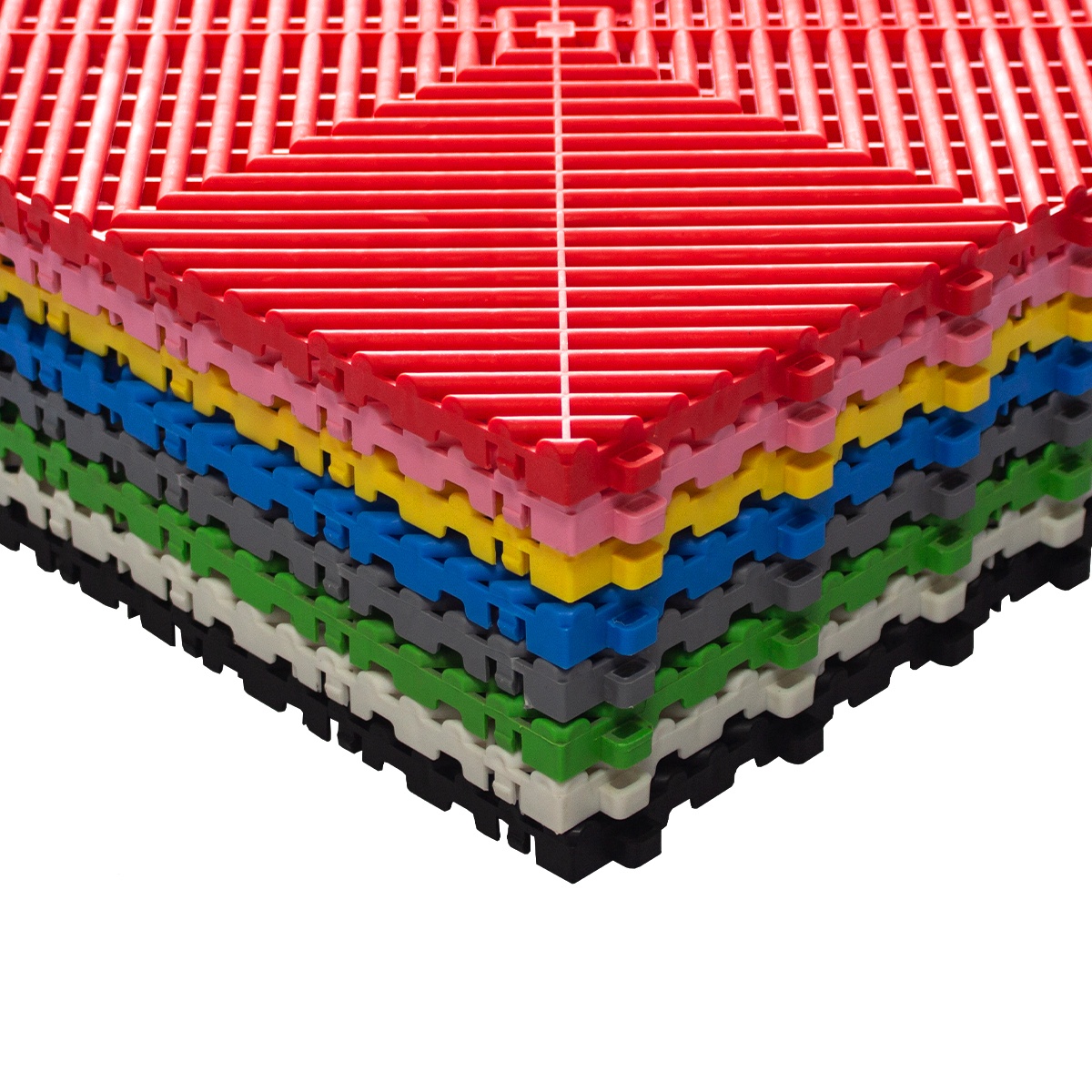 Durable Popular Design And Anti Slip Plastic Flooring Mats Interlocking PP Garage Floor Tile For Car Washing Area