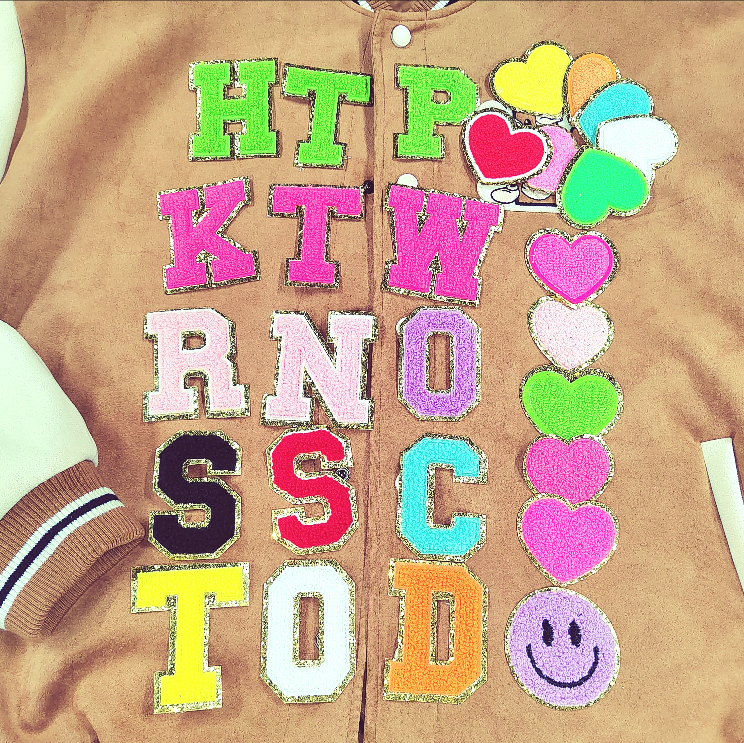 Custom Christmas Alphabet Embroidery Towel, Chenille Patch, Iron-On Hoodie, Sweatshirt Patches, 8 см