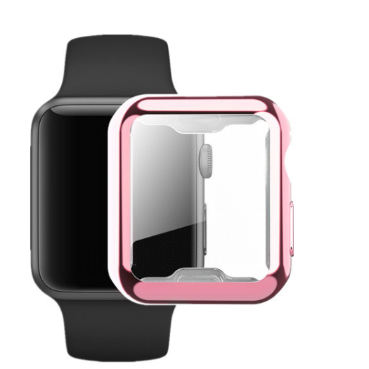 Дорожный ударопрочный ТПУ чехол для iwatch 38 мм 40 мм 42 мм 44 мм с полным покрытием, прозрачная защита для экрана, чехлы для apple watch 360