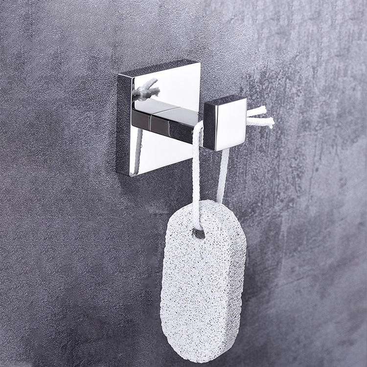 Gockel 304 Stainless Steel Hotel Bathroom Accessories Square Single Robe Hook Towel Hook Clothes Hook