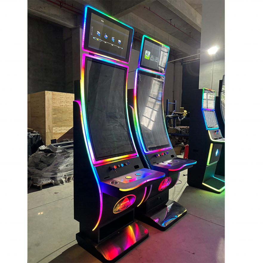 Video Game Consoles High-Definition LCD Varieties of Bonus Skill Game Machine with Color-Changing LED Light Strips