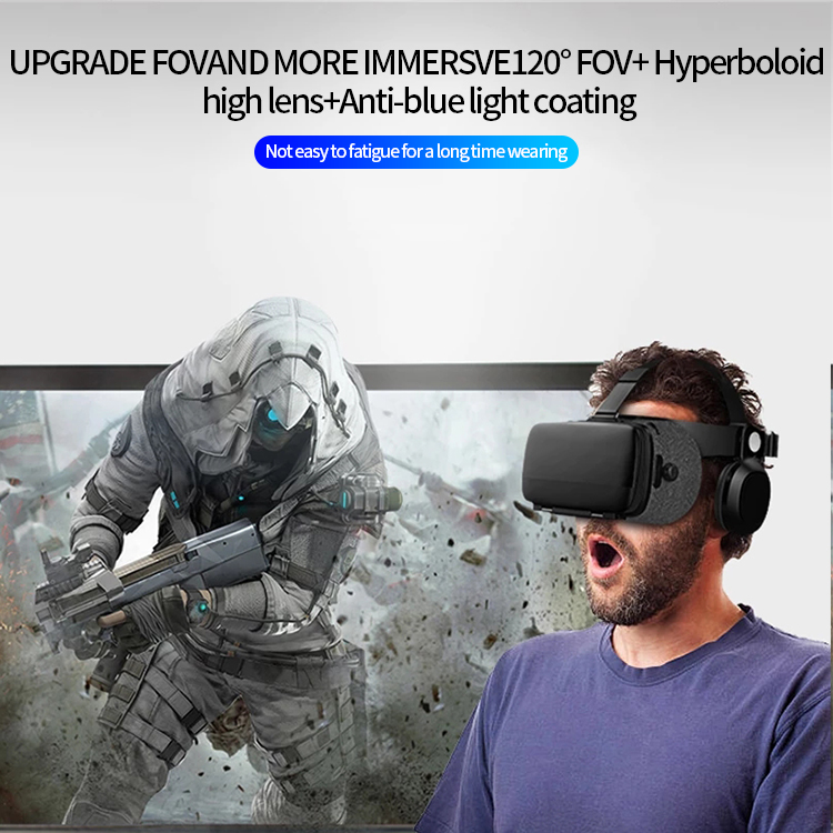 Amazon hot sale VR Z5 vr headsets glasses For 4.7/6.5 inch Iphone/Android Smartphone glasses video 4k gaming vr headsets