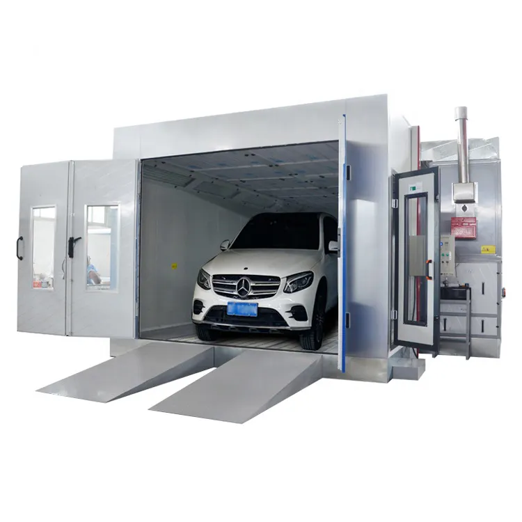2022 Automotive diesel heating system automatic spray booth car painting for sale