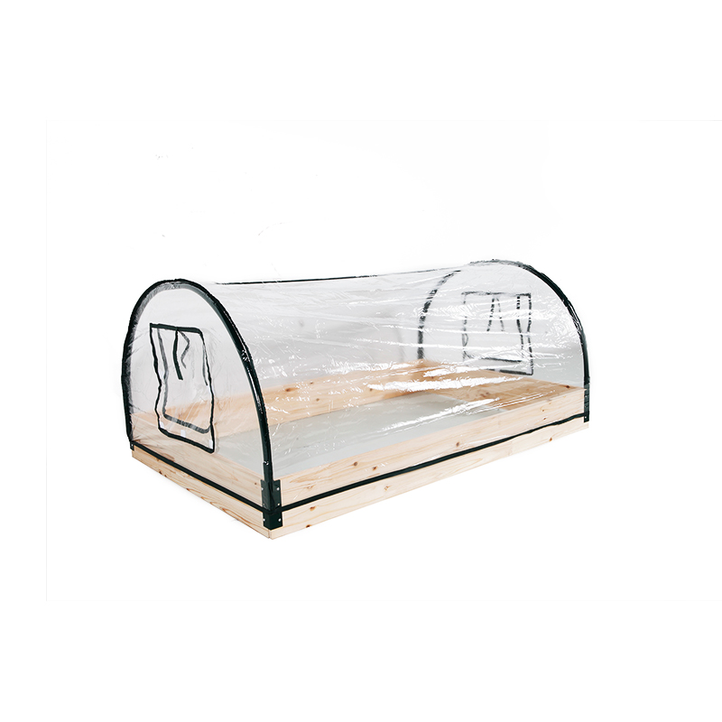 Transparent Garden Greenhouse PVC Greenhouse with Wooden Base