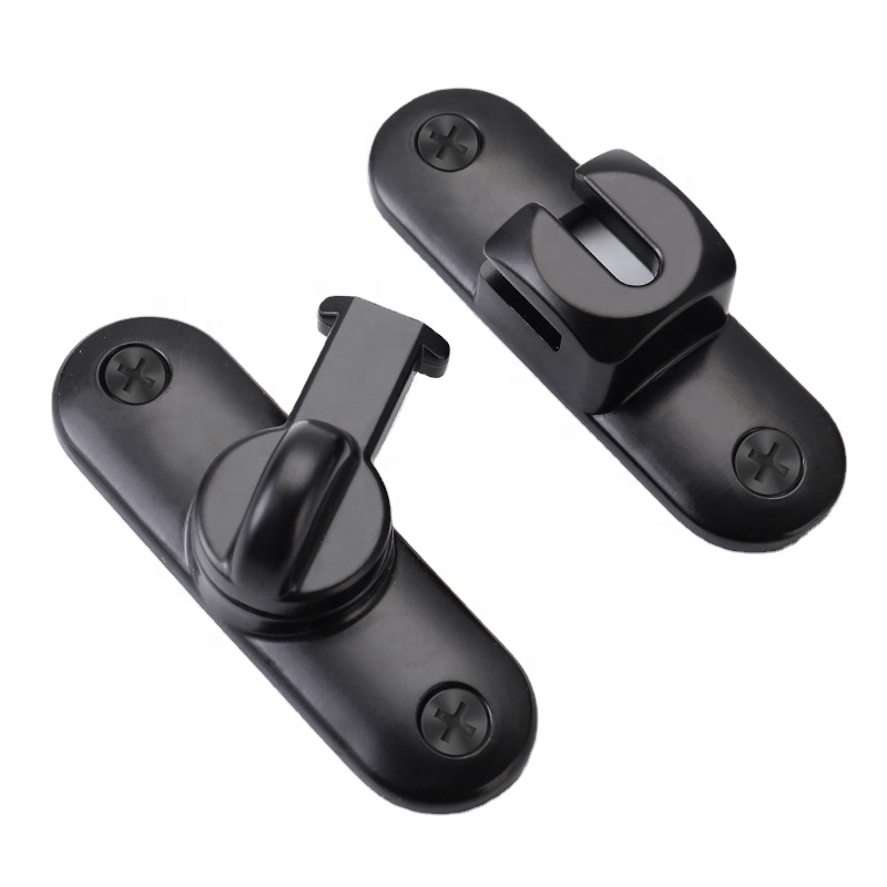 Zinc Alloy 90 Degree Barn Latch Simple Sliding Door Lock with Two Installation Angles Bolt Latch Furniture Accessories