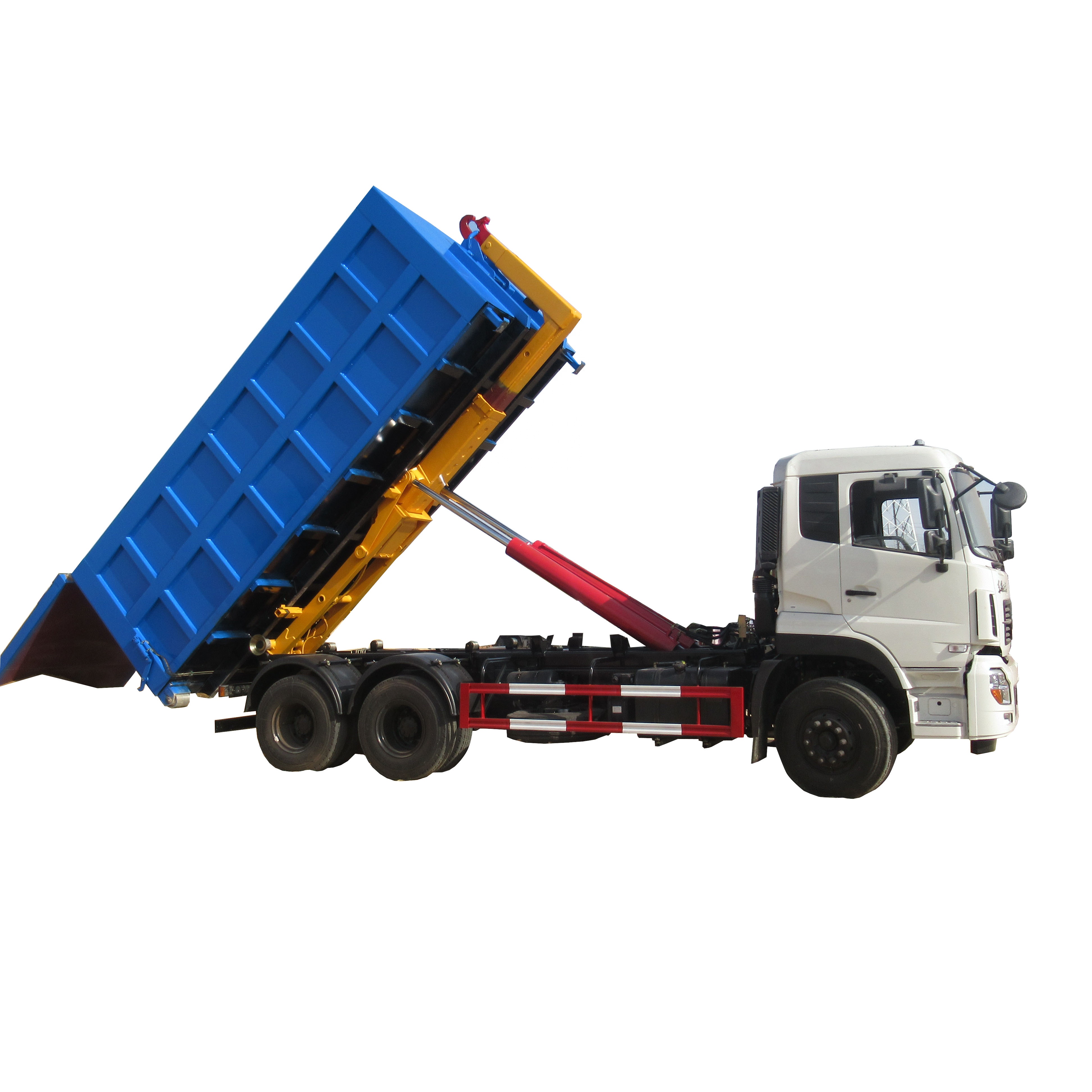Новинка! dongfeng 6x4 роликовый подъемник для контейнеров 18/20 кубических метров, погрузчик с крючком, съемный контейнер, мусоровоз