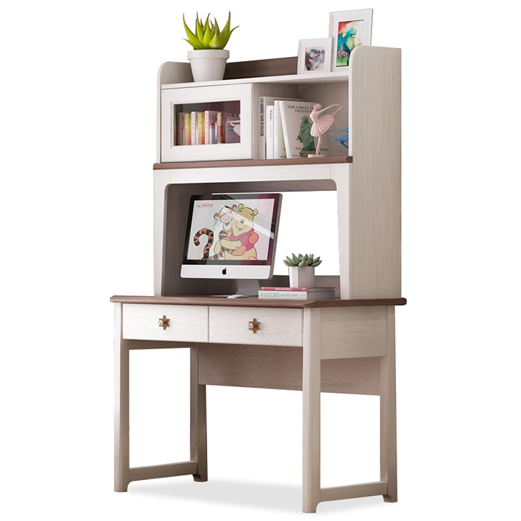 Writing Study Table Desk Computer Home Bedroom Furniture Set Dressing Tables Chair with Bookshelf Office Desk Furniture